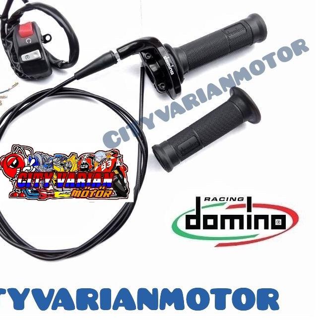 ❁ Paket Gas Spontan Domino 1 Kabel plus Saklar Domino KTC Crf KLX Vixion Mio Beat Scoopy Vario Nmax