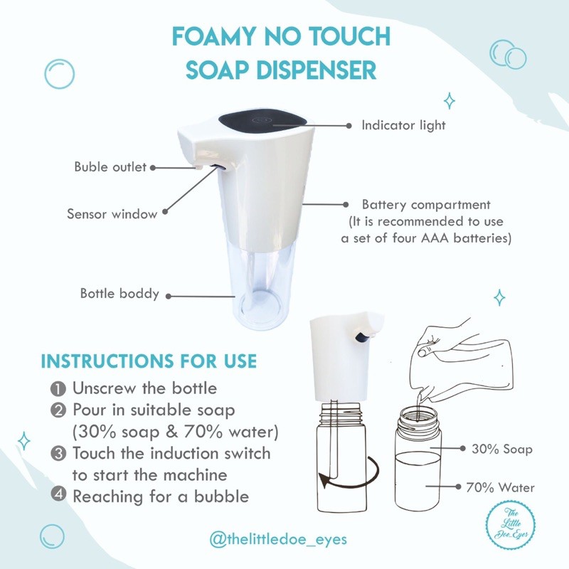 Foamy No Touch Soap Dispenser