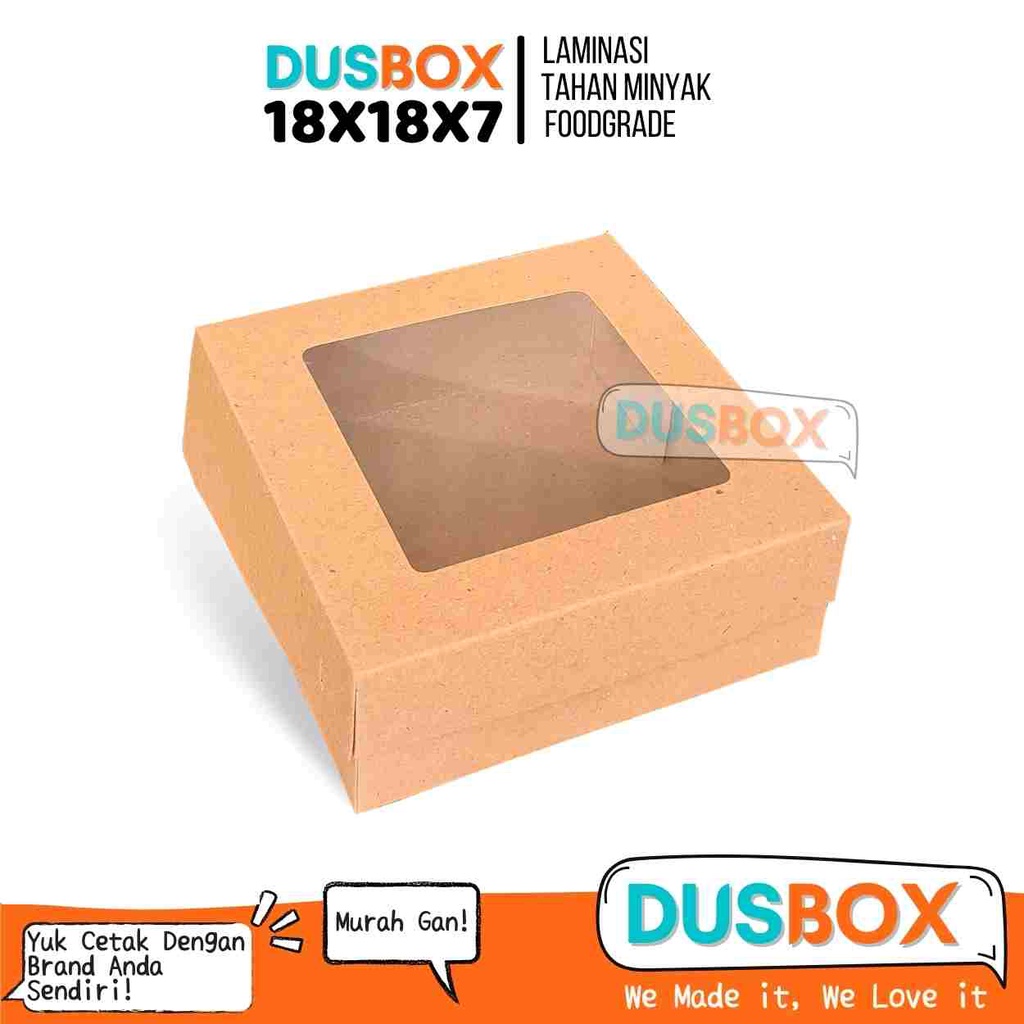 

Kemasan Box Catering 18x18x7 / Dox catering / Box Souvenir / Box Bolu / Dus Pizza / Dus Kue / Dus Box Nasi