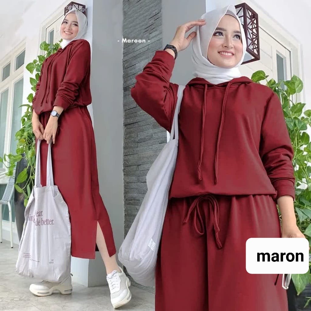 O2 Fashion /Set rok babyterry alexa  / bisa cod / stelan model terbaru / stelan pakaian muslim