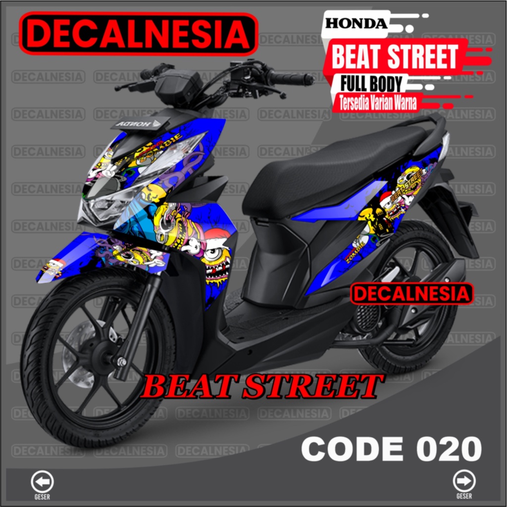 Stiker Beat Street 2021 Full Body Decal New 2020 Sticker Modifikasi Dekal Variasi Aksesoris 2022
