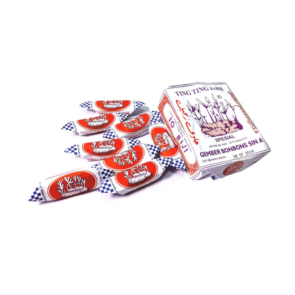 Permen Ting Ting Jahe Sin A, SinA, Ginger Candy / Enting Enting Jadul