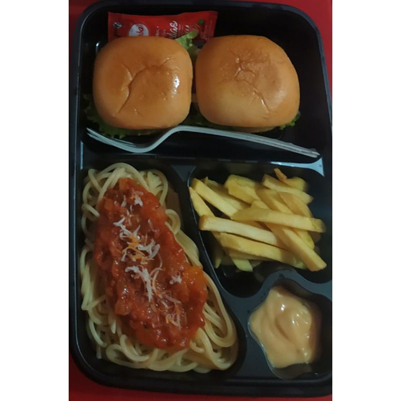 

paket burger komplit uenak