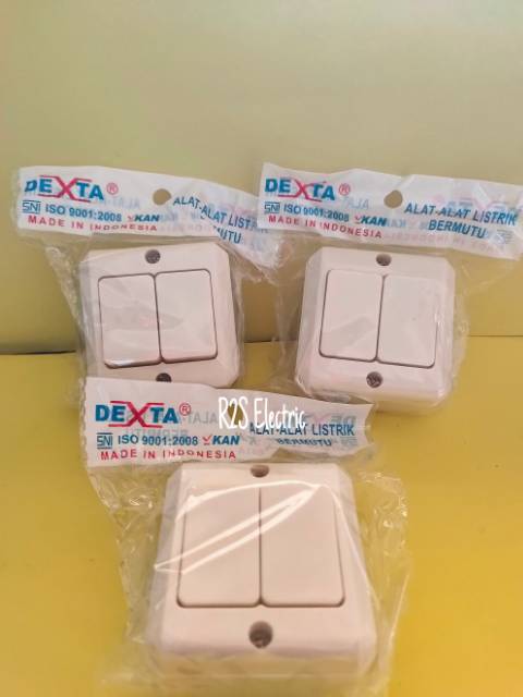 OB Saklar Seri Dexta - DX 912 Tempel Kayu/Tembok