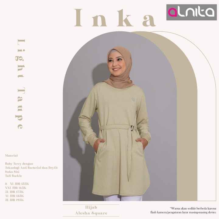 Galery Shalihah - TUNIK ALNITA INKA TUNIC ATASAN WANITA FASHION MUSLIM