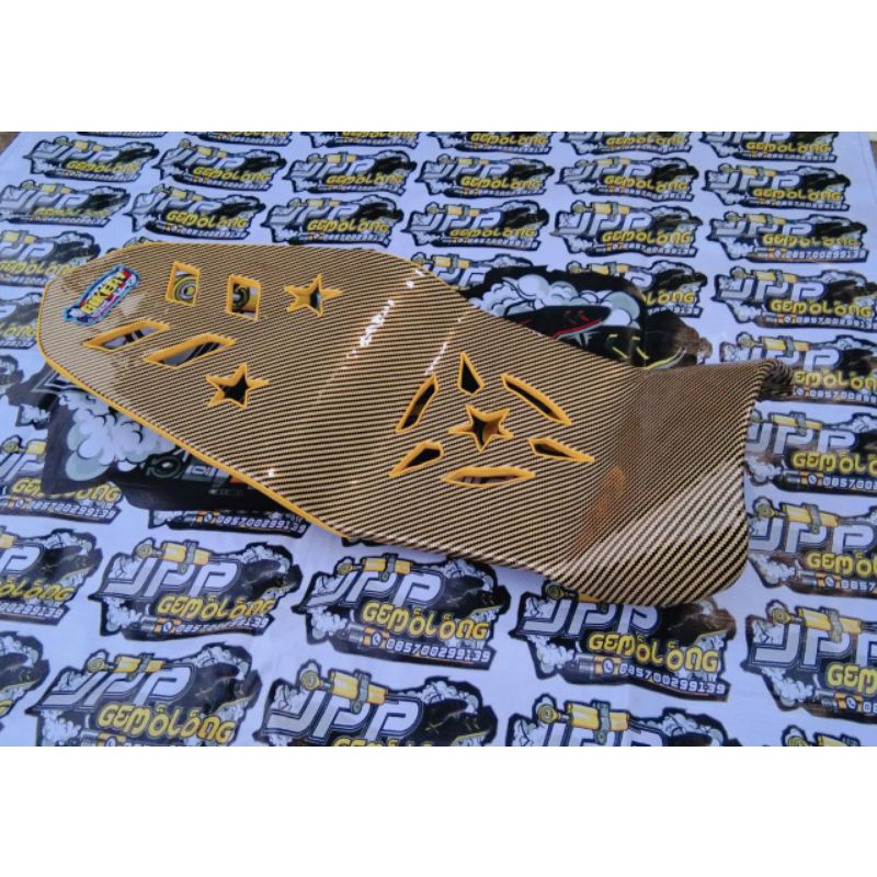 Jok CB150R NEW - Jok CB150R - Jok CB150R NEW Lobang kulit karbon