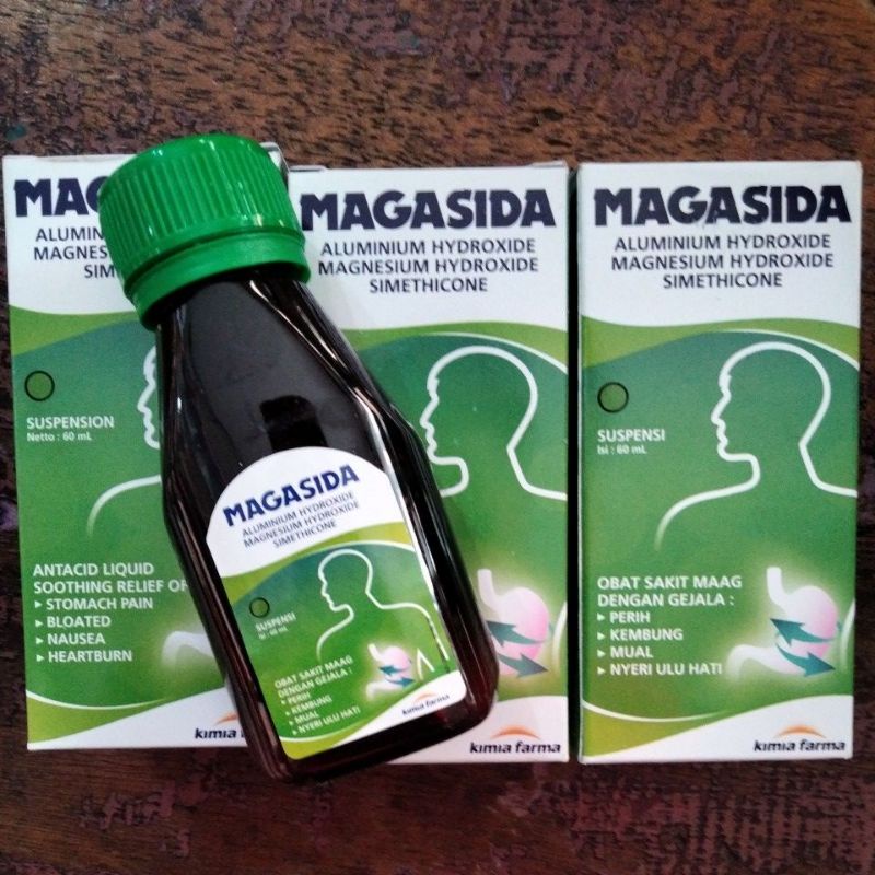 MAGASIDA Syrup/Syrup untuk meredakan masuk angin,mual ,maag dan Nyeri Ulu Hati