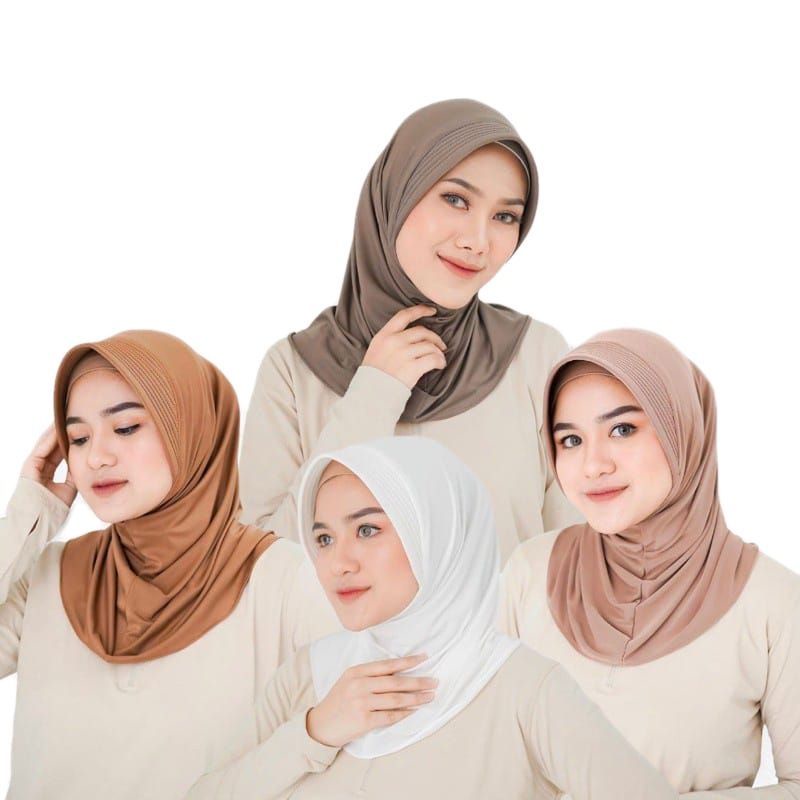 Jilbab Sport Bergo Sport / Hijab Volly Olahraga Muslimah Kerudung Sekolah