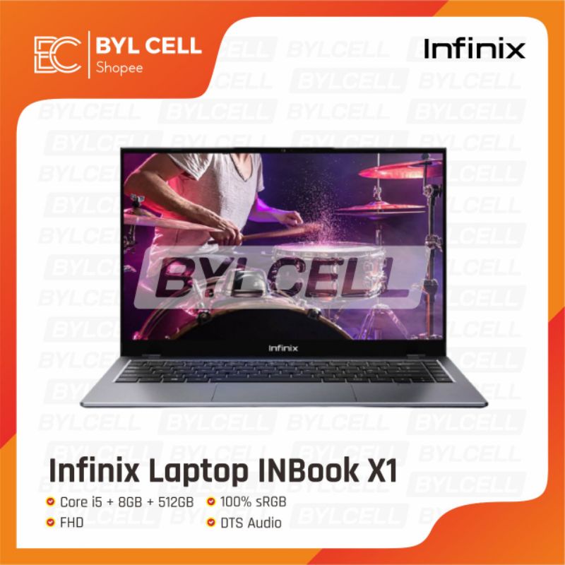 Infinix Laptop Inbook X1 Core i5 8/512 GB - Garansi Resmi