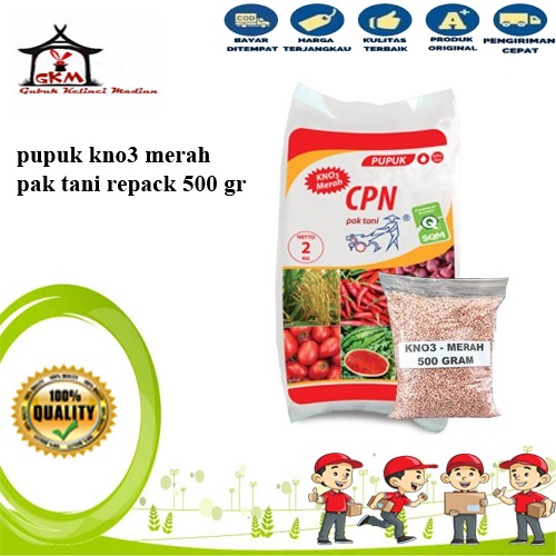 Pupuk Kno3 Merah Pak Tani 500 gr