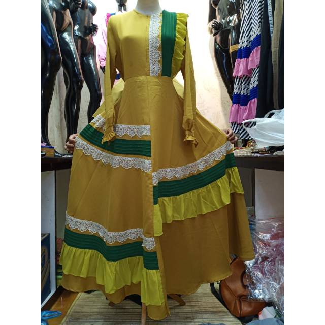 Gamis renda mix ceruty BY kinaro