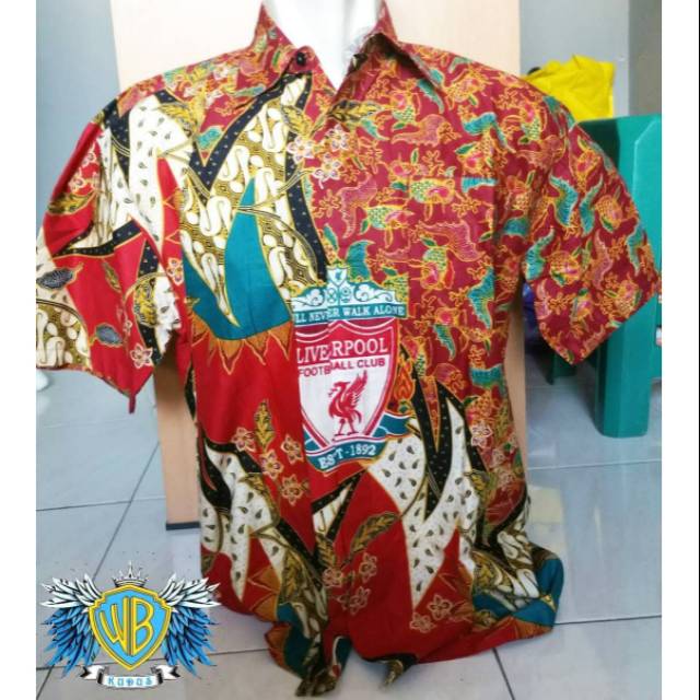 Kemeja Batik Bola Liverpool Limited