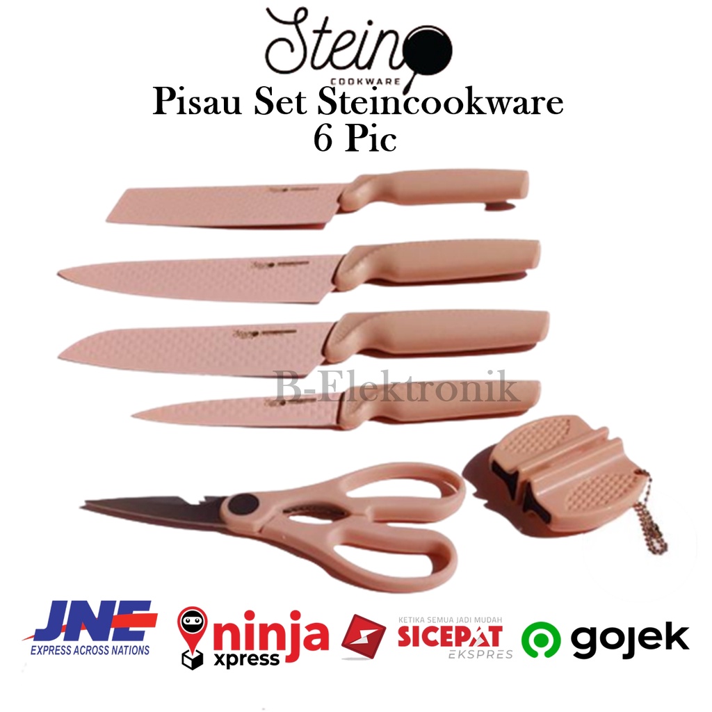 Pisau Set Steincookware Diamond Knives Set 6 In 1 Pisau Andin Pisau Dapur Piisau Anti Karat Super Ta