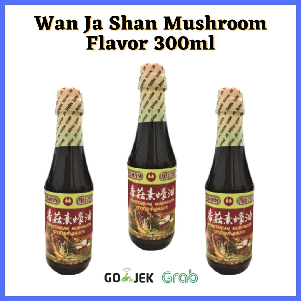 

Wan Ja Shan Mushroom Flavor 300ml / Wan Ja Shan Saus Tiram / Vegetarian Mushroom Oyster Sauce 300ml