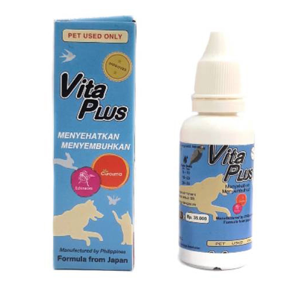 VITAPLUS 30 ML Vitamin Kucing Anjing Kelinci Multivitamin Vita Plus 30 ml