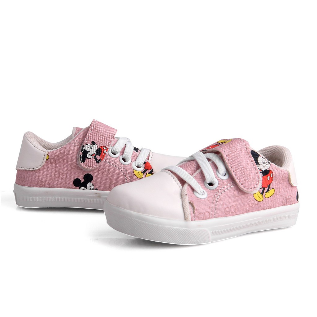 sepatu anak perempuan motif kartun warna pink MKY