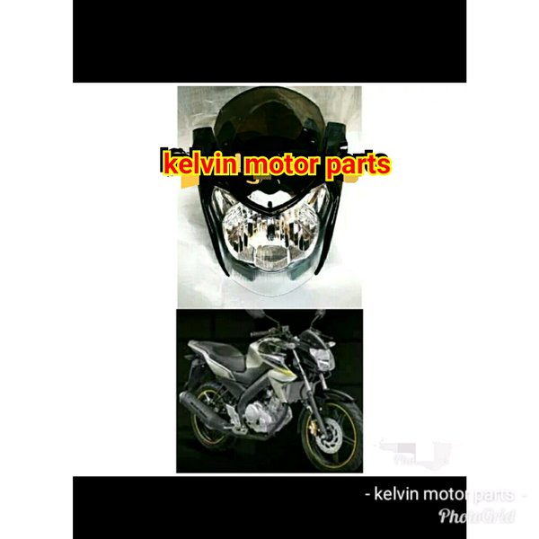 batok kepala depan set Vixion New warna hitam