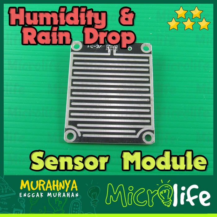 Humidity and Rain Drop Module Sensor Air Hujan dan Kelembaban