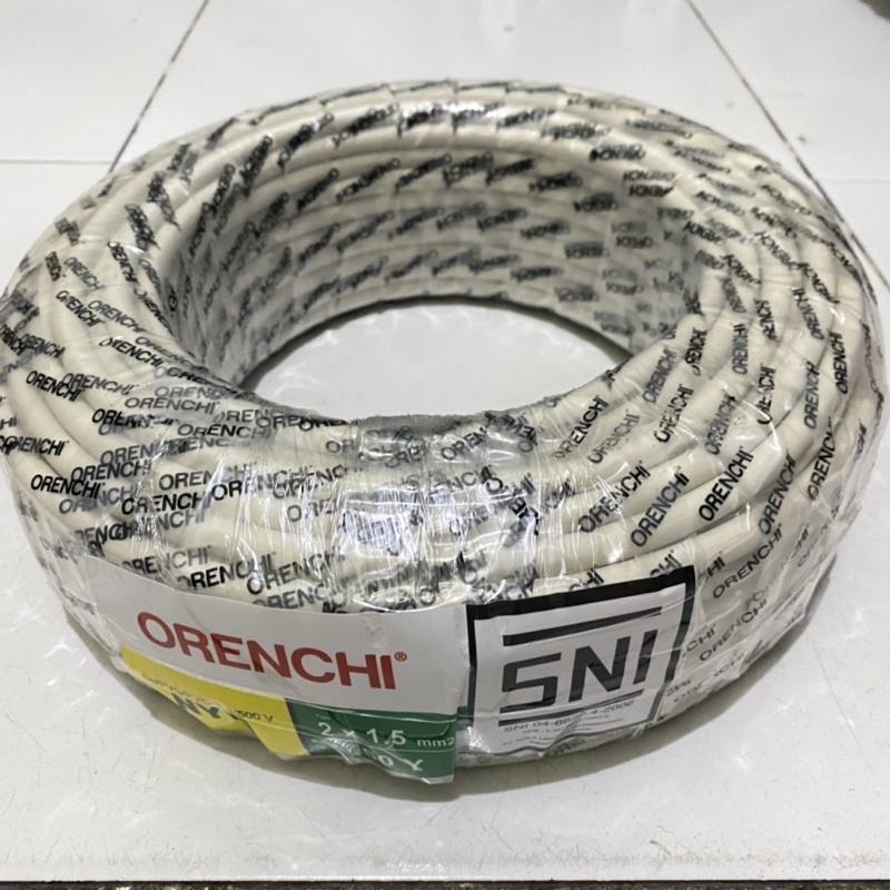 Kabel ORENCHI 2x1.5 50Y NYM SNI BATANG / Kabel Batang Tebalg