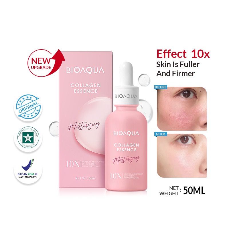 BPOM BIOAQUA 10X Effect Pemutih wajah Moisturizing Essence Serum Repair Anti Aging Vitamin C Whitening Serum Bio Aqua Pencerah Wajah