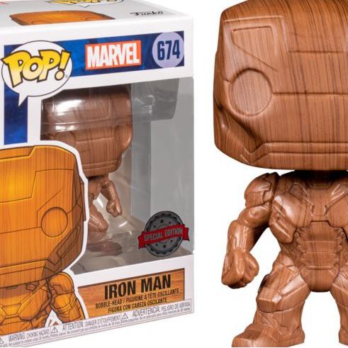 Hemat Funko Pop Original Marvel Iron Man - Wood Deco Iron Man Terlaris