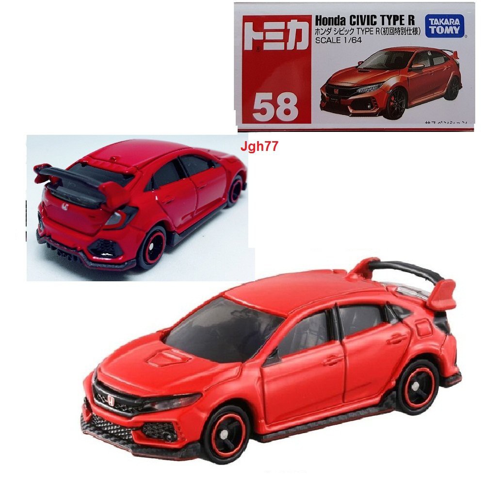 Terlaris  HONDA Civic Type R 58 Red Tomica Reguler