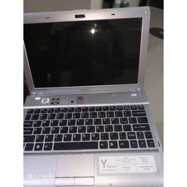 laptop notebook sony vaio seri y minus mati