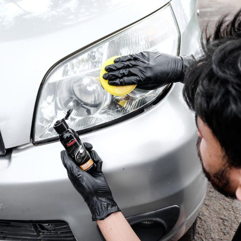 Headlight polish pembersih lampu mobil kuning pembersih kaca lampu mobil yang buram pengkilap lampu