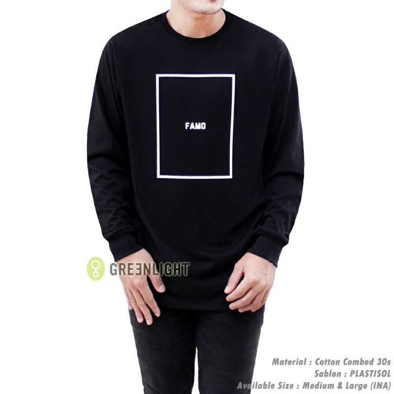 Kaos Famo Kaos Greenlight Tangan Panjang Original Premium