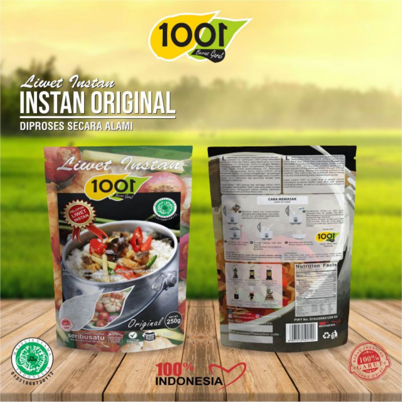 

LIWET INSTAN / LIWET INSTAN 1001 250 GR / NASI UDUK WARNA /