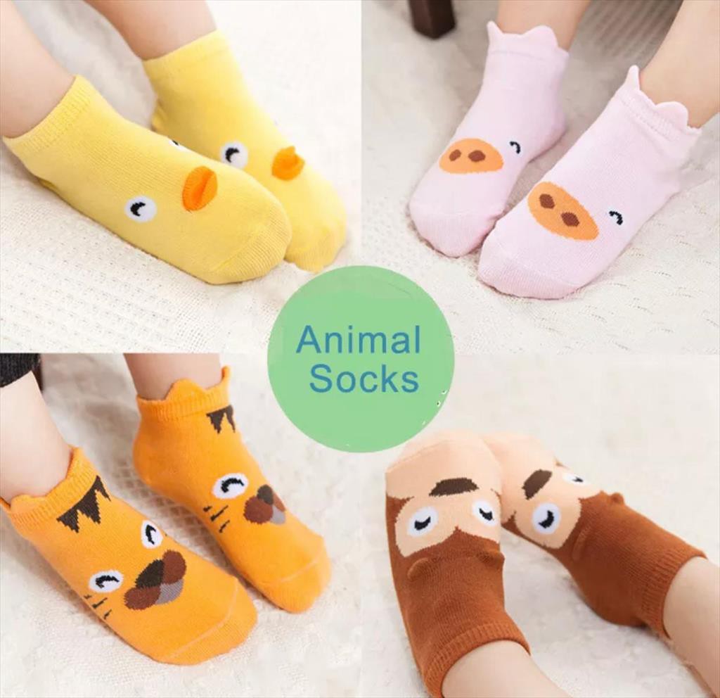 MD - Kaos Kaki Bayi Balita Import - Motif Cute Animal Korea