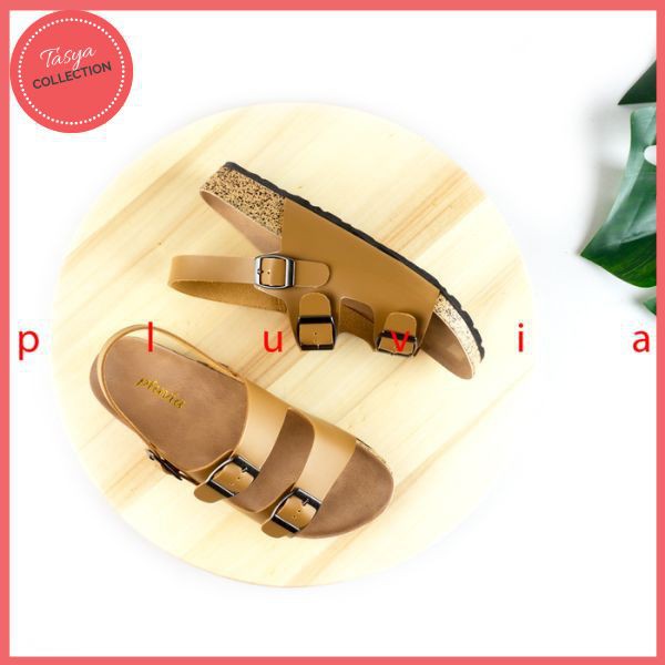 JENIA Sandal Flat Wanita Footbed