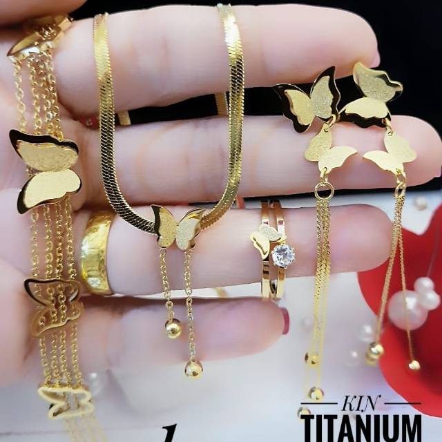 Titanium set perhiasan 0935k