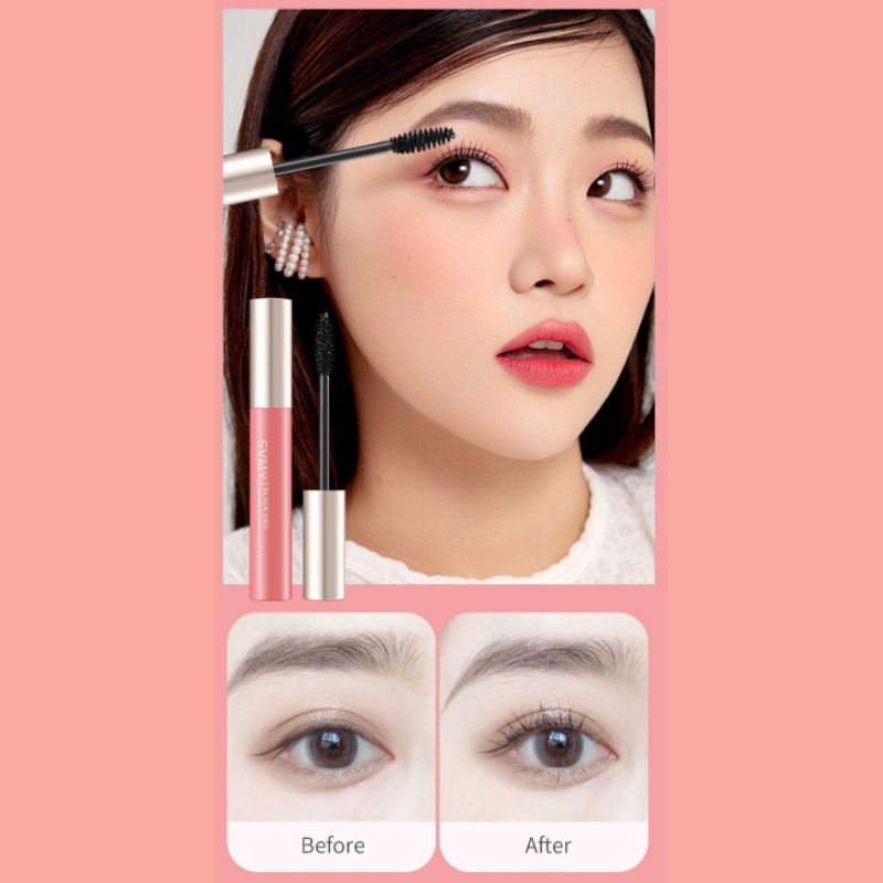 SVMY Lameila Original Black And Slender Curl Mascara Volume Waterproof Melentikkan Dan Menebalkan Bulu Mata