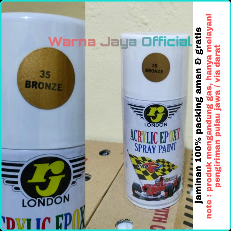 Cat Semprot Pilok Original RJ London Warna Bronze