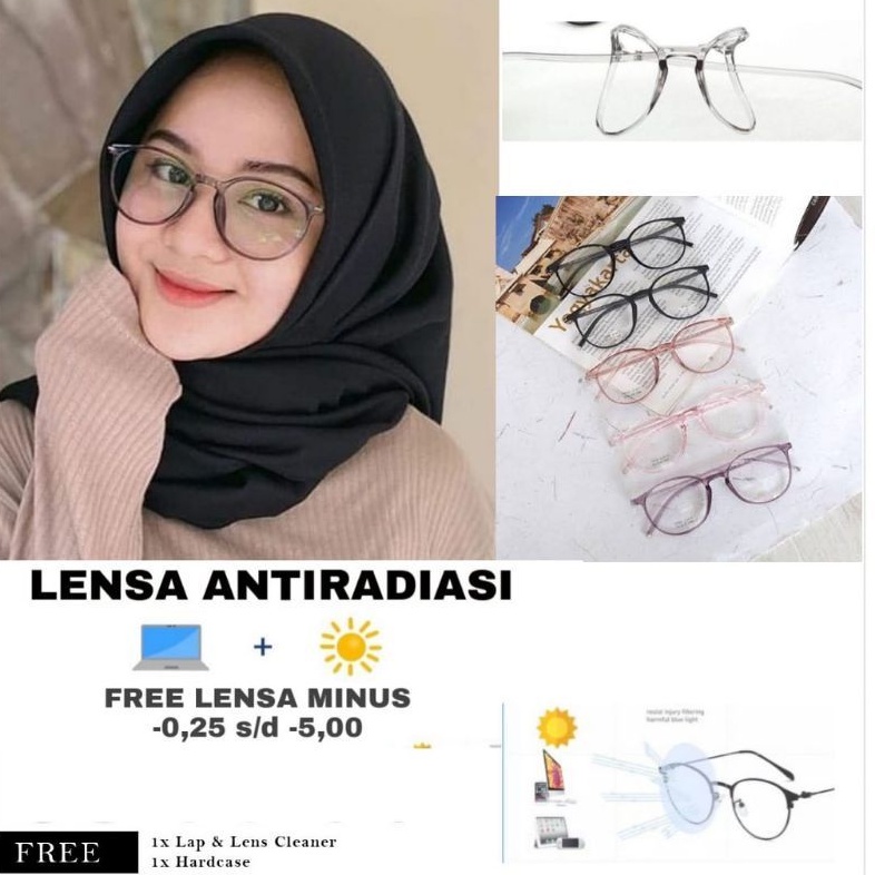 Kacamata LENTUR (paket frame+lensa) | kacamata photocromic | gratis lensa minus | kacamata Antiradiasi | kacamata wanita | kacamata minus | kacamata murah | kacamata kekinian | kacamata 21471