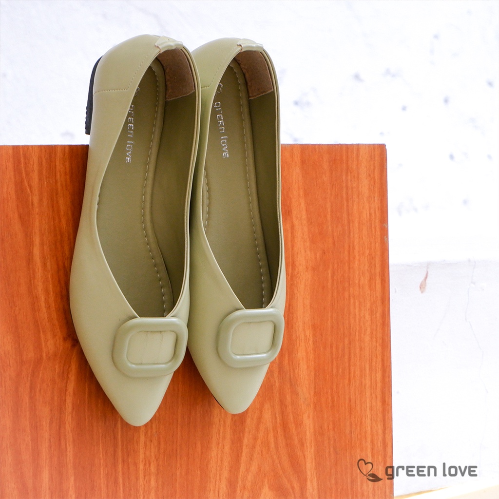 Green Love Sepatu Flat MILO