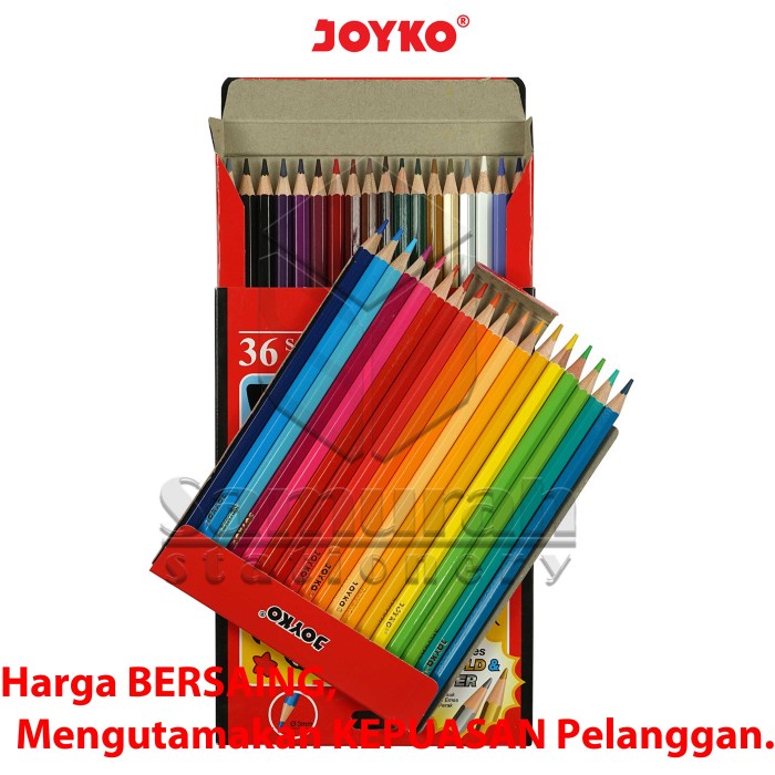 

Sale!!! Pensil Warna Joyko Cp 36 Pb Warna Panjang Color Pencil Cp-36Pb Colors Diskon