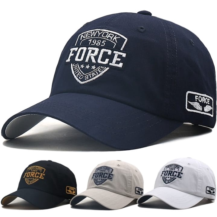 Terbaru Topi Distro Baseball New York Force Topi Baseball Pria dan wanita