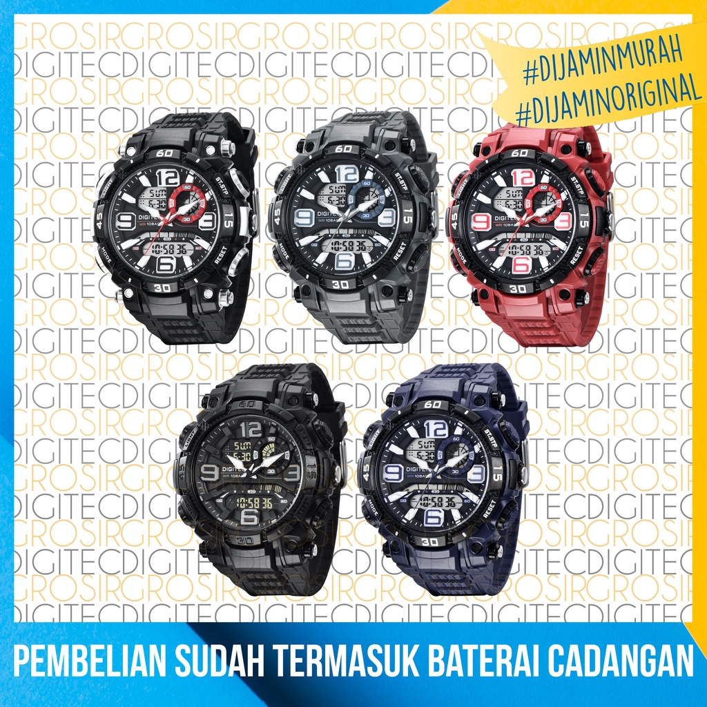 Jam Tangan Digitec DA 2030T Original Dan Anti Air Jam Digitec Pria
