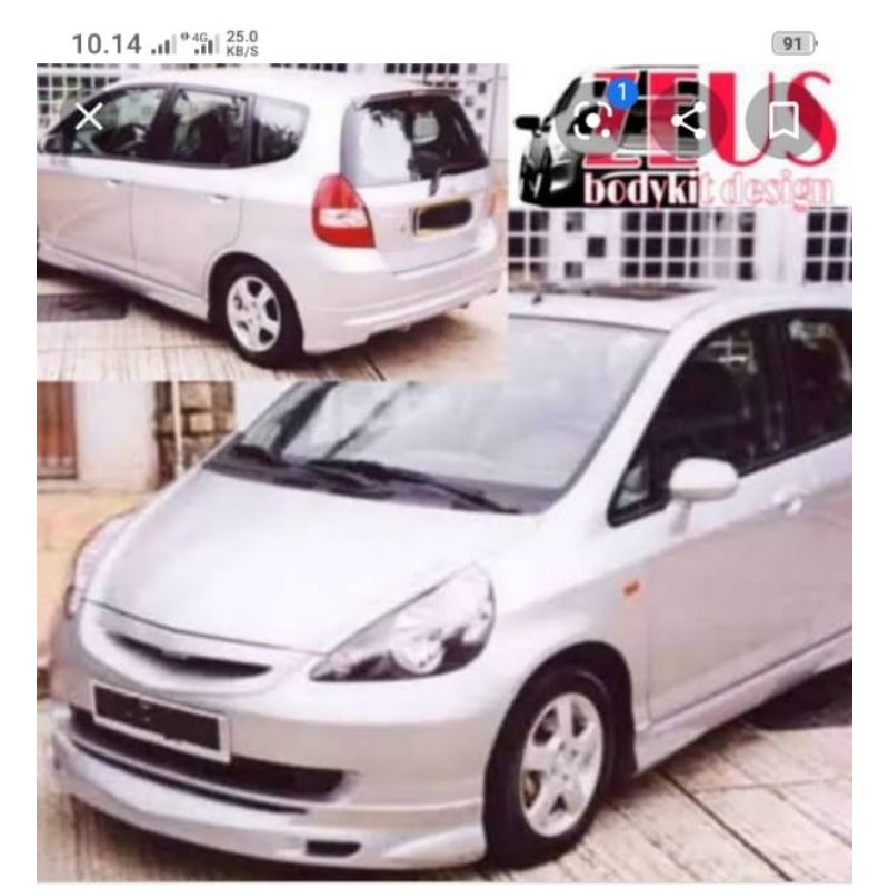 sideskirt honda jazz idsi gd3 2004-2007