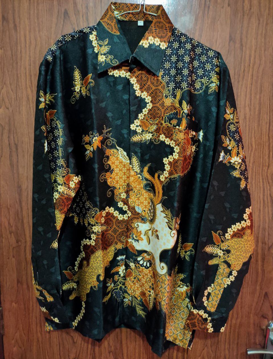 Kemeja Batik Pria Semi Sutra Silky Premium Puring Istimewa