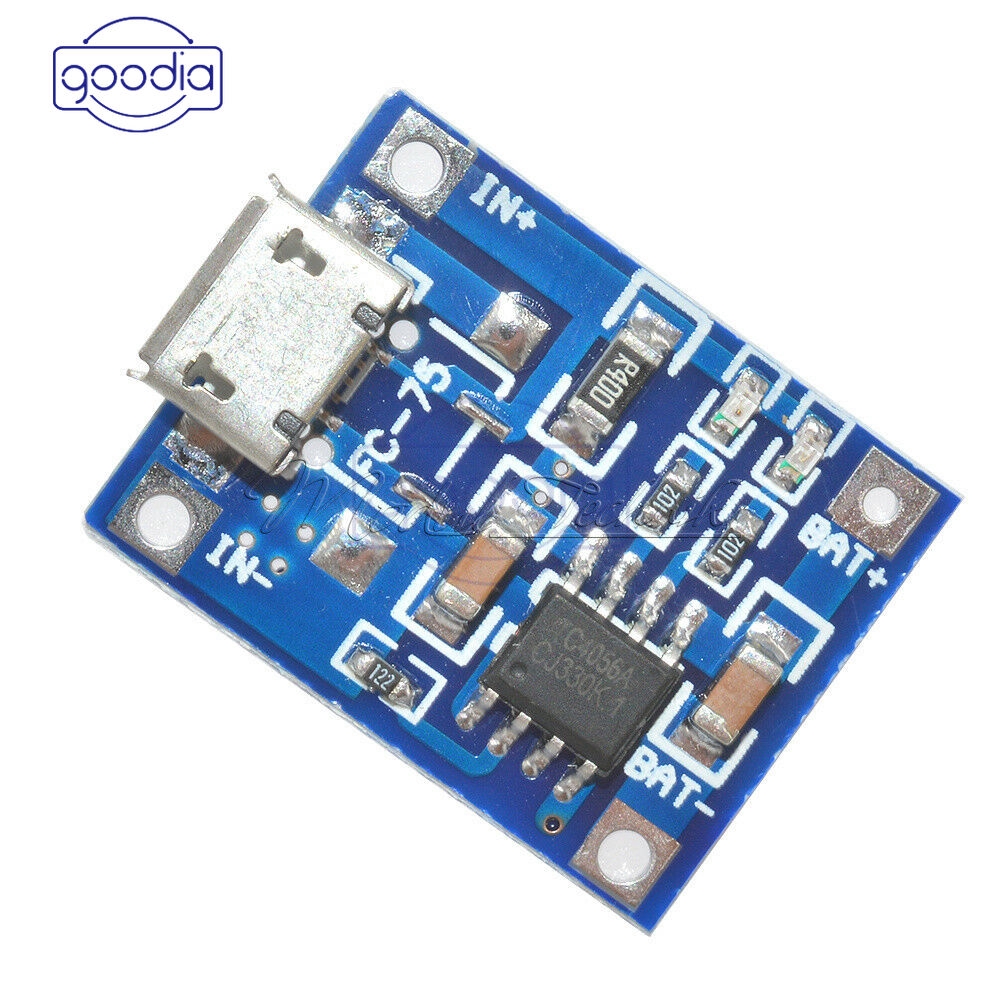 ✈【Fast/COD】✈ 1/5/10PCS TP4056 5V 1A Mini/Micro USB 18650 Lithium Battery Charger Board Module