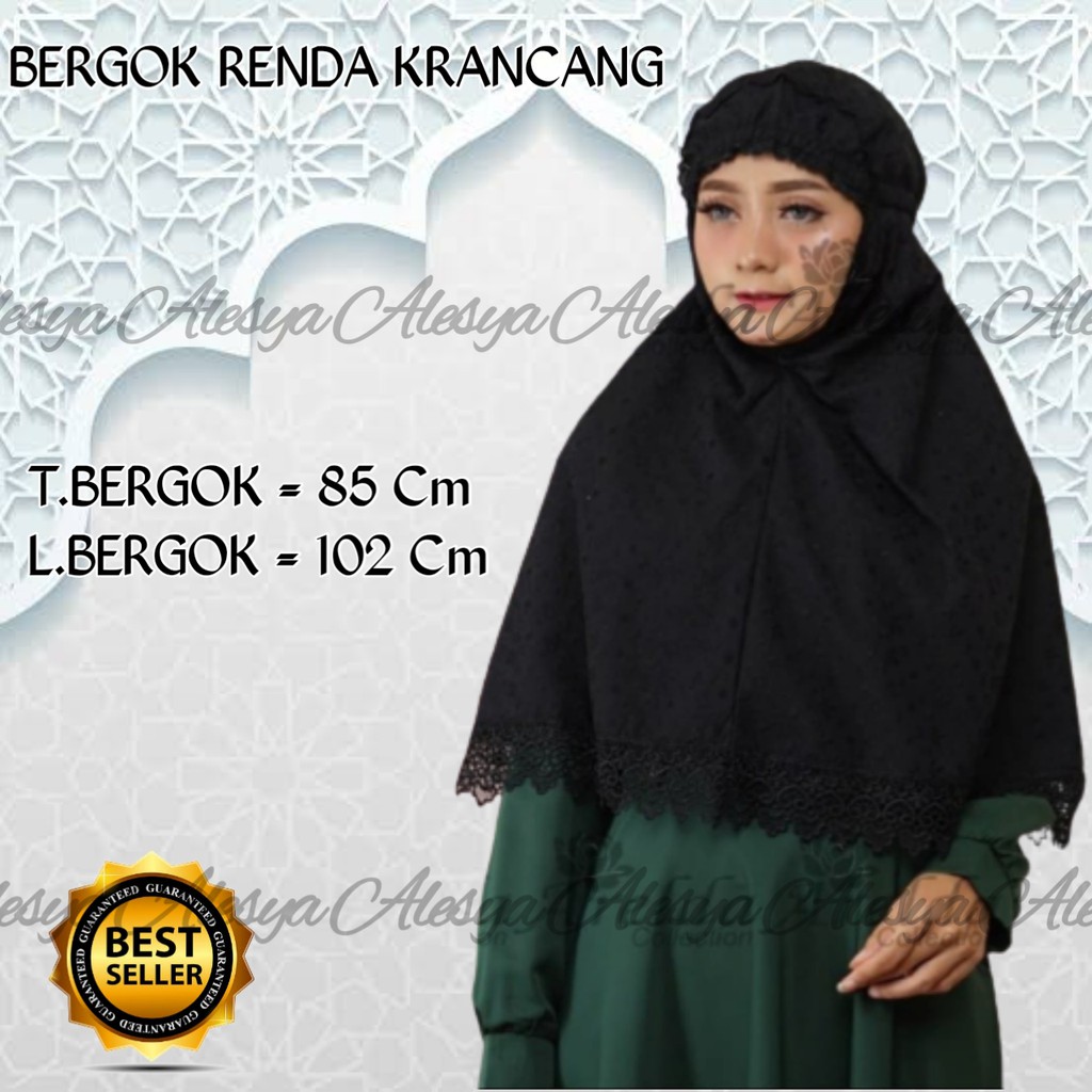 Bergo/Hijab Katun Paris Alesya Standar-Jumbo/Best Seller/Harga Grosir/Bisa Bayar Di Tempat