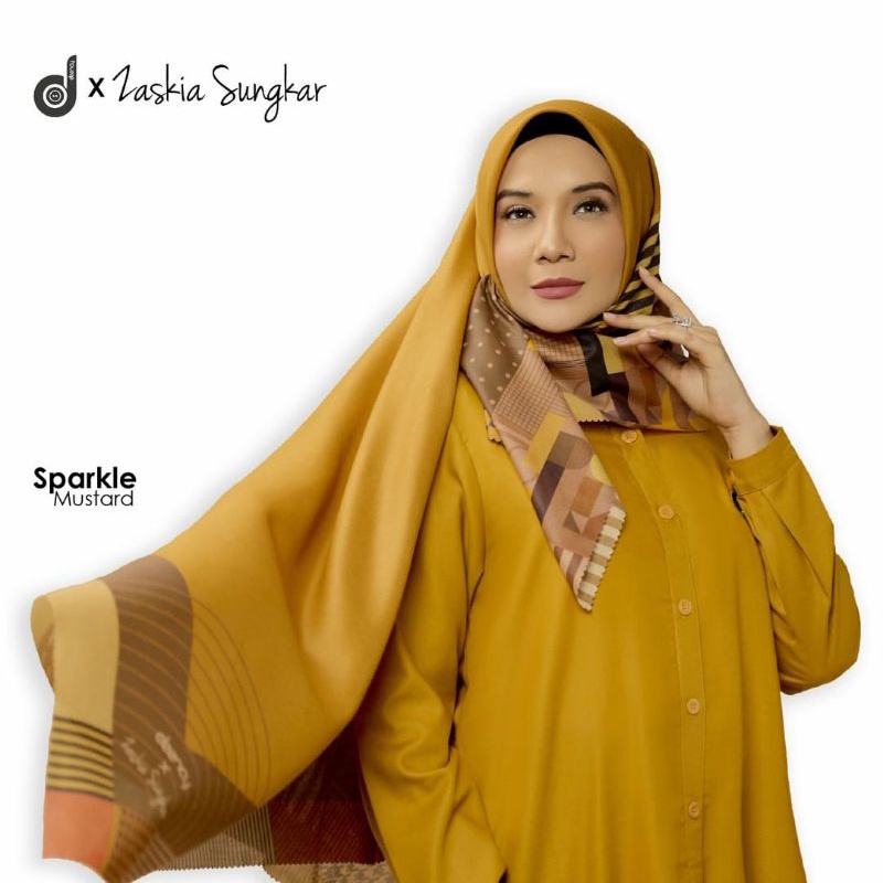 HIJAB DEENAY X ZASKIA SUNGKAR SPARKLE MUSTARD
