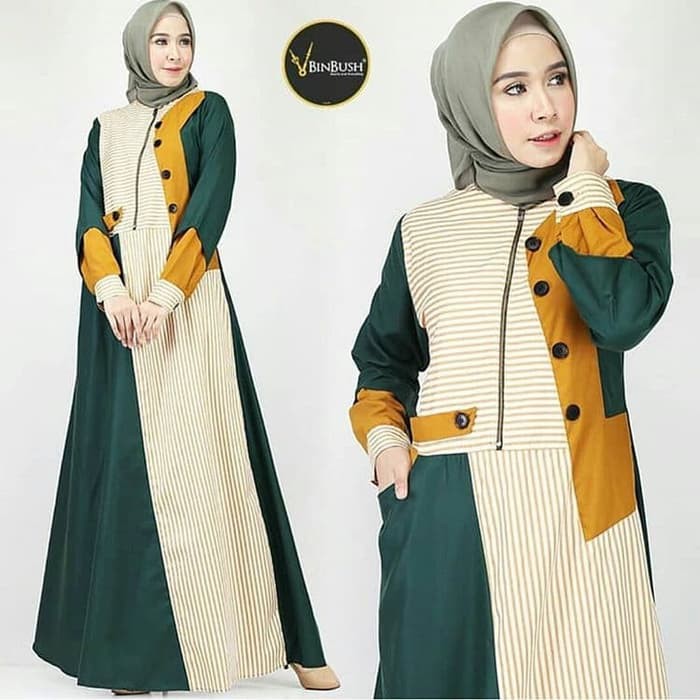 DREES HOMAY COD GAMIS etnik motif kotak2 terbaru 2020 Gamis remaja