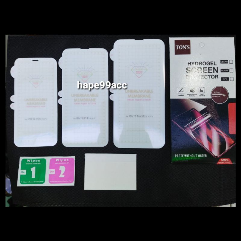 iphone 13 13 mini 13 Pro 13 Pro Max anti gores hydrogel clear screen protector