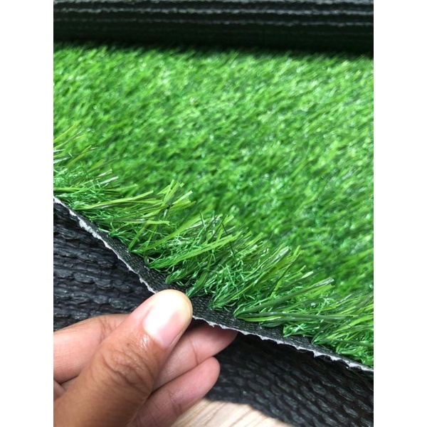 Rumput sintetis import swiss 2,5cm 1x1 meter rumput sintetis outdoor