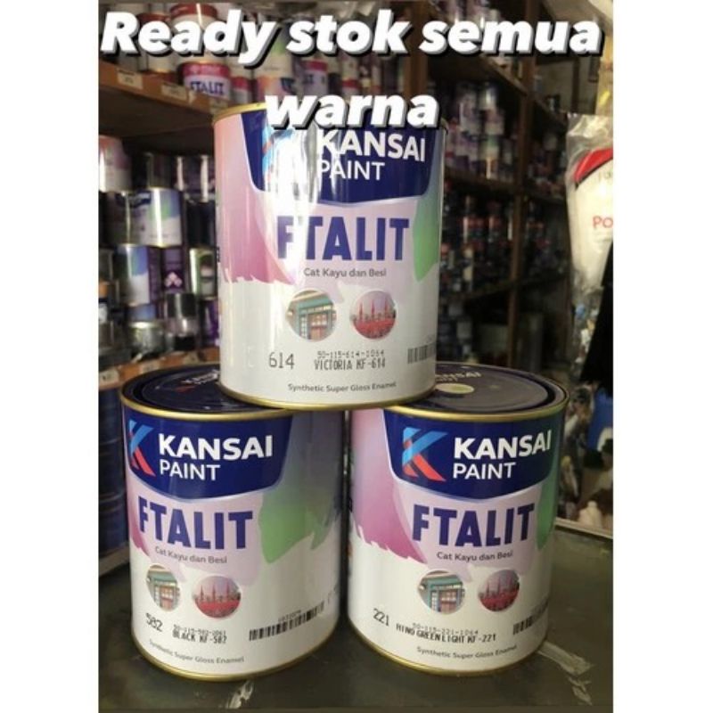 

FTALIT / CAT BESI / CAT MINYAK / CAT KAYU 1KG FTALIT