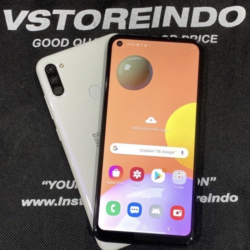 Samsung A11 3/32 Ex Sein Samsung Indonesia Second Bekas Seken Original Ex Pemakaian Good Condition-1